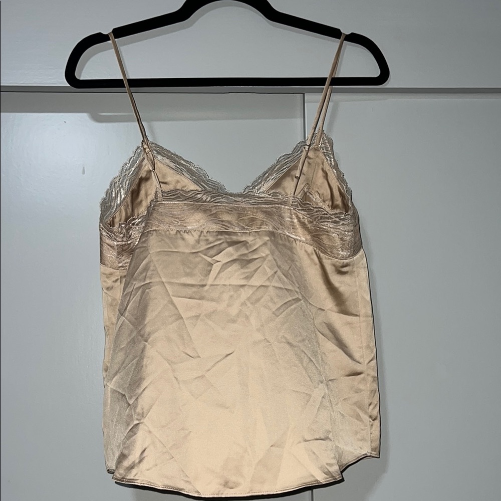 Express Tan Lace Trim Cami - Picture 3 of 3